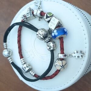 Pandora Bracelet and Charm Lot *DAMAGED*
